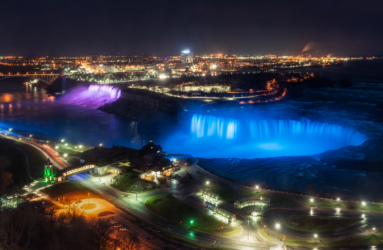 Niagara Falls At Night